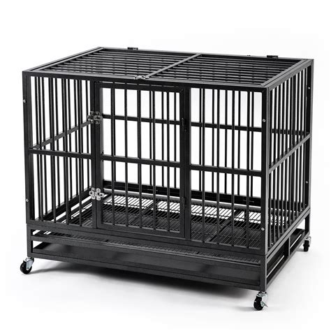 heavy duty metal dog cage